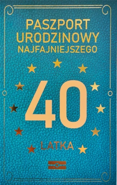 Karnet Urodzinowy 40 JCX - 037