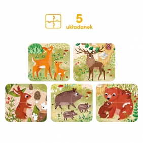 Czuczu: Układam Leśne zwierzęta dla dzieci 2+