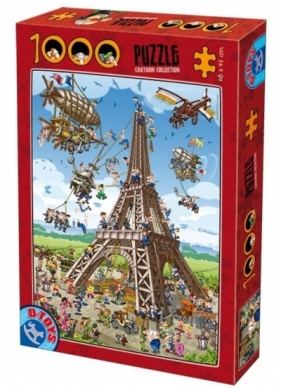 Puzzle 1000: Szaleństwo podczas budowy Wieży Eiffla