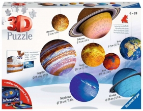 Ravensburger, Puzzle 3D: Kula - Układ Planetarny (11668)