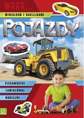 Pojazdy. Wrrr... Minialbum z naklejkami (czerwone) - Opracowanie zbiorowe