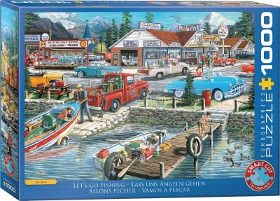 <img src='https://webimage.pl/pics/683/8/d628136658683.jpg' style='height:440px' /> Puzzle 1000 Let's Go Fishing by Ken Zylla 6000-5868