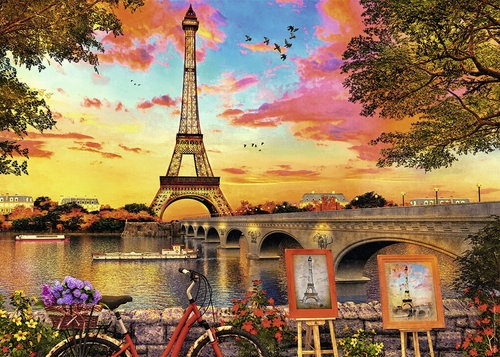 Puzzle Nabrzeże Sekwany 1000