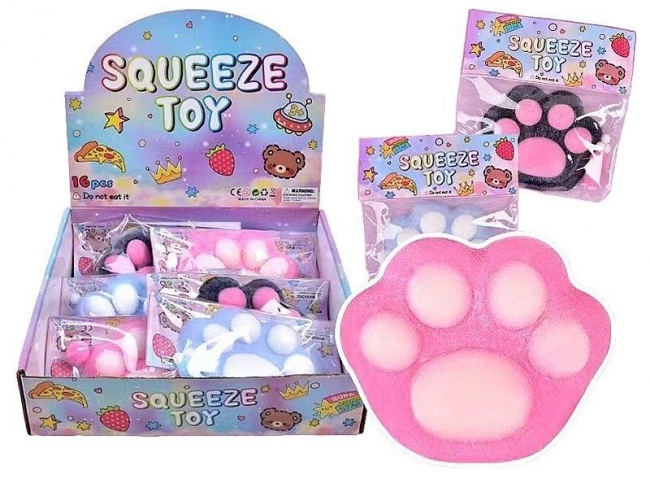 Gniotek żelowy kocia łapka MIX