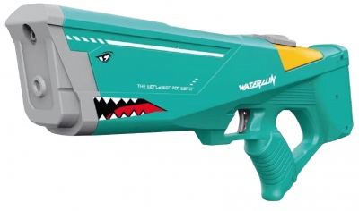 <img src='https://webimage.pl/pics/684/7/d5906196017684.jpg' style='height:440px' /> Pistolet na wodę elektryczny zielony Rekin