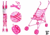 Wózek spacerówka różowy