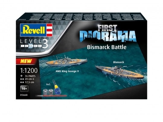 Model plastikowy First Diorama Set Bismarck Battle (05668)