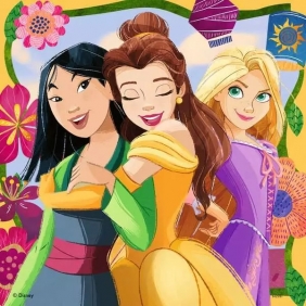 Ravensburger, Puzzle 3x49: Disney Księżniczki (12001068)