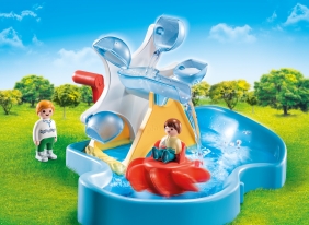 Playmobil 1.2.3 Aqua: Młyn wodny z karuzelą (70268)