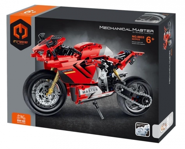 Klocki Ścigacz czerwony 557el