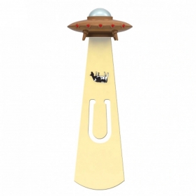 UFO - złota zakładka do ksiązki w etui