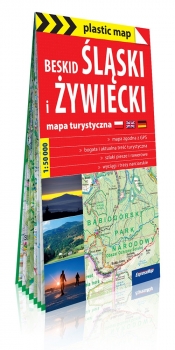 Beskid Śląski i Żywiecki; foliowana mapa turystyczna 1:50 000