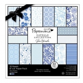 Zestaw papierów 20,3X20,3 CM CAPSULE BURLEIGH BLUE (32kartki) - PMA-160310
