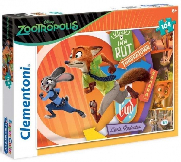 Puzzle SuperColor Zootropolis 104 (27968)