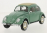 Volkswagen Beetle Brezelfenster 1950 (light green/beige with roll back roof)