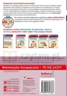 Matematyka Europejczyka 6 Zeszyt ćwiczeń Część 3 - Jolanta Borzyszkowska, Maria Stolarska