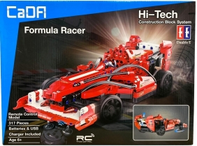 Klocki CADA. Auto sportowe Formula Racer RC. 317 elementów