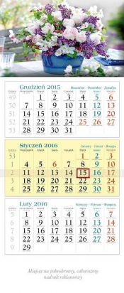 Kalendarz 2016 KT 18 Bukiet trójdzielny