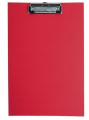 Deska A4 PVC z klipem czerwona D.RECT