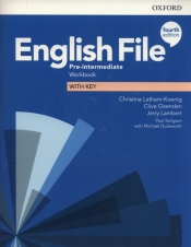 English File 4E Pre-Intermediate WB with Key (Uszkodzona okładka)