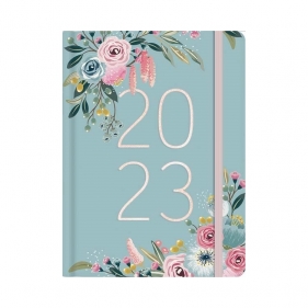 Kalendarz B6 dzienny 2023 - Różowe róże