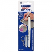 Marker specjalistyczny Centropen UV-pen + lampka, biały 0,6-1,0 mm okrągła końcówka (2699)