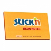 Notes samoprzylepny 127mmx76mm neon pomarańczowy
