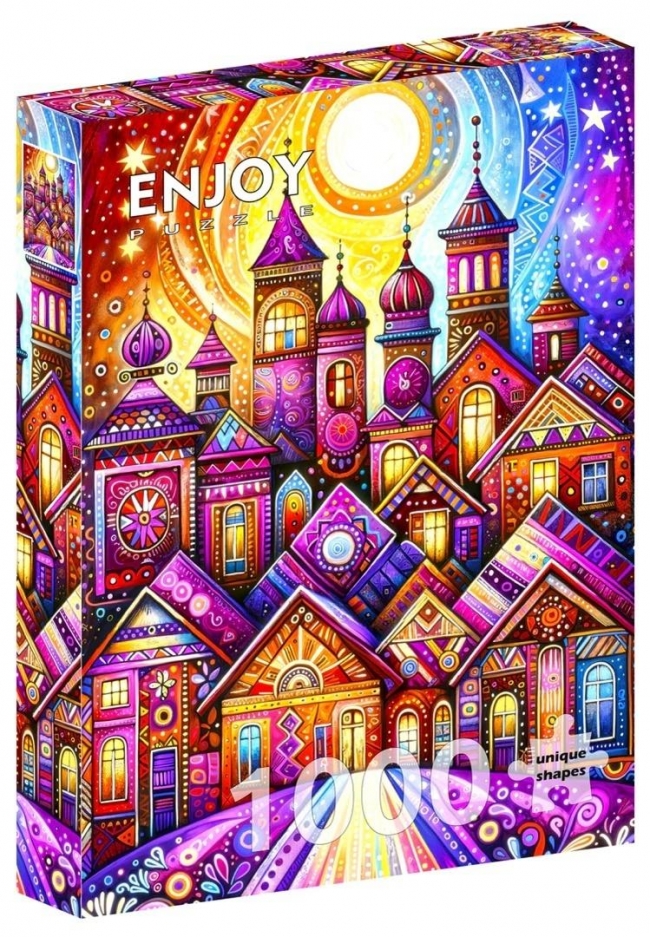 Puzzle 1000 Fioletowe miasto