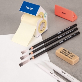 Ołówek węglowy Art, 3szt MILAN