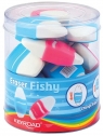 Gumka uniwersalna KEYROAD Fishy Display 18 sztuk mix