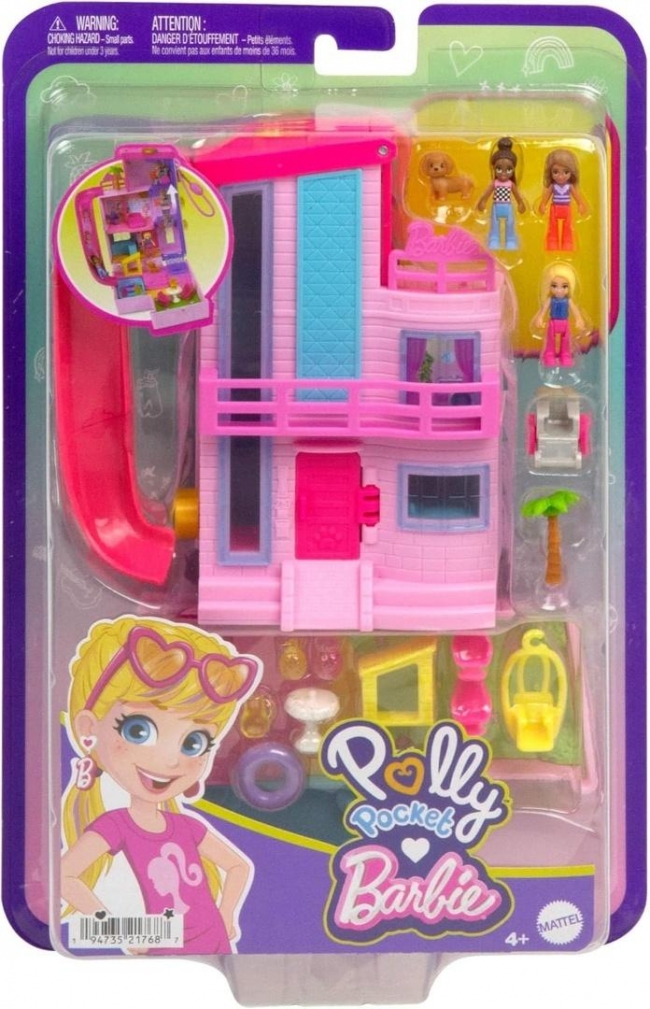 <img src='https://webimage.pl/pics/687/7/d0194735217687.jpg' style='height:440px' /> Polly Pocket Barbie Domek Dreamhouse