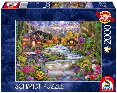 Puzzle PQ 2000 Rzeka w górach G3