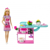 Barbie: Kwiaciarnia - zestaw + lalka (GTN58)
