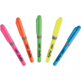 Zakreślacz Highlighter Grip 5 kolorów BIC