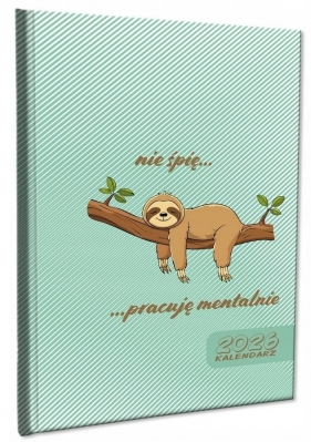 Kalendarz 2026 A5 tygodniowy notatka Leniwiec 2