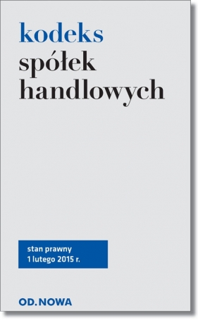 Kodeks spółek handlowych - <br />
