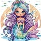 Mozaika piankowa syrenka 25x25cm