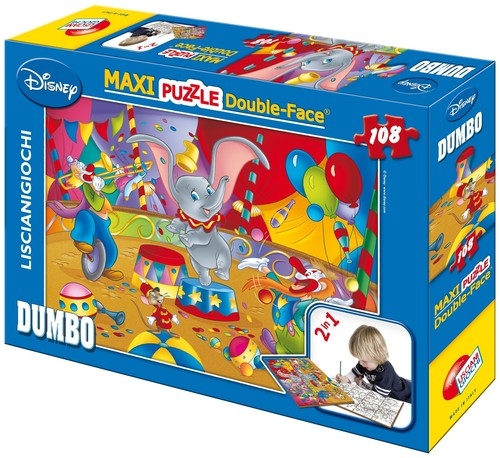Puzzle dwustronne maxi Dumbo 108