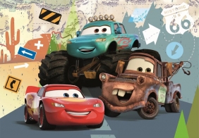 Clementoni, Puzzle 104 el. - Disney Pixar Super Kolor Cars (27168)