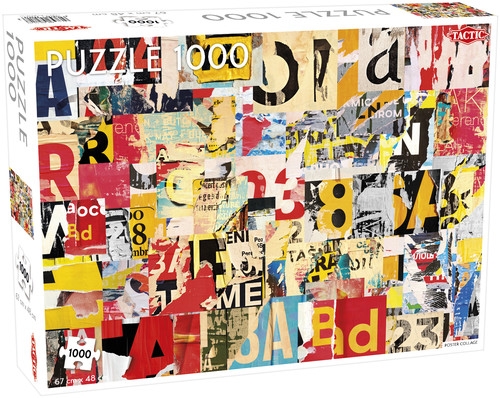 Puzzle Poster Collage Pattern 1000