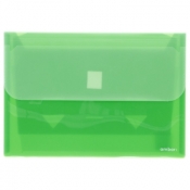 Teczka plastikowa Ev-corp z kieszeniami koperta na dokumenty kolor: zielony (18702)