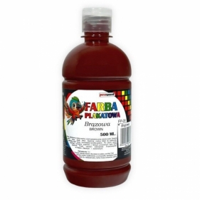 Farba plakatowa 500ml brązowa