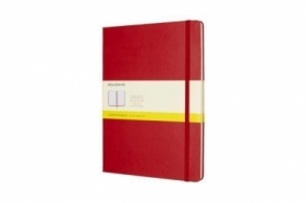 Notes Classic 19x25 kratka - czerwony MOLESKINE