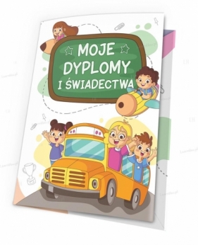 Teczka moje dyplomy - Autobus 5szt