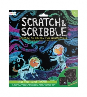 Zdrapywanki Scratch & Scribble Kosmiczne psy