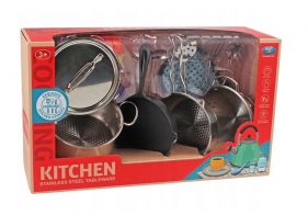 Zestaw naczyń metalowych, 17 el. (120690)