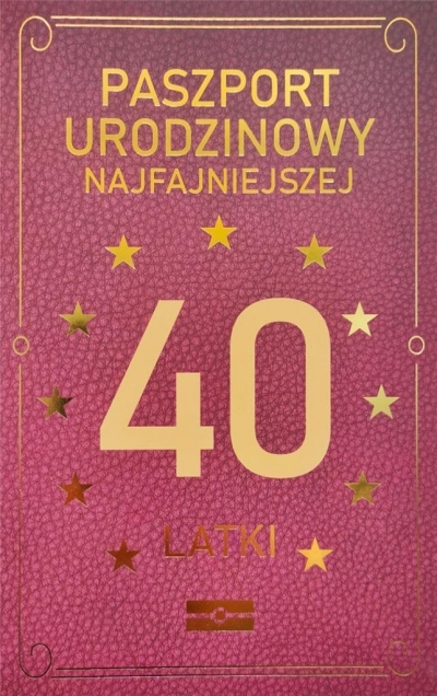 Karnet Urodzinowy 40 JCX - 038