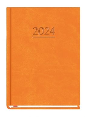 Kalendarz Marta 2024, B6 - pomarańczowy (T-215V-P)