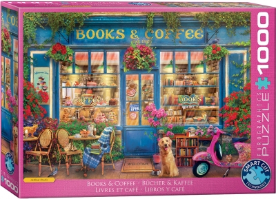 <img src='https://webimage.pl/pics/690/8/d628136658690.jpg' style='height:440px' /> Puzzle 1000 Books & Coffee by Gary Walton 6000-5869