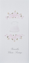 Karnet Chrzest DL C01 Koszulka kwiaty dziewczynka